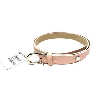 Madden Girl Belt Pale Pink Vegan Leather Silver Buckle Size Large NWT
